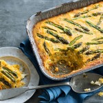 Asparagus, polenta and feta pie (kourkouto)