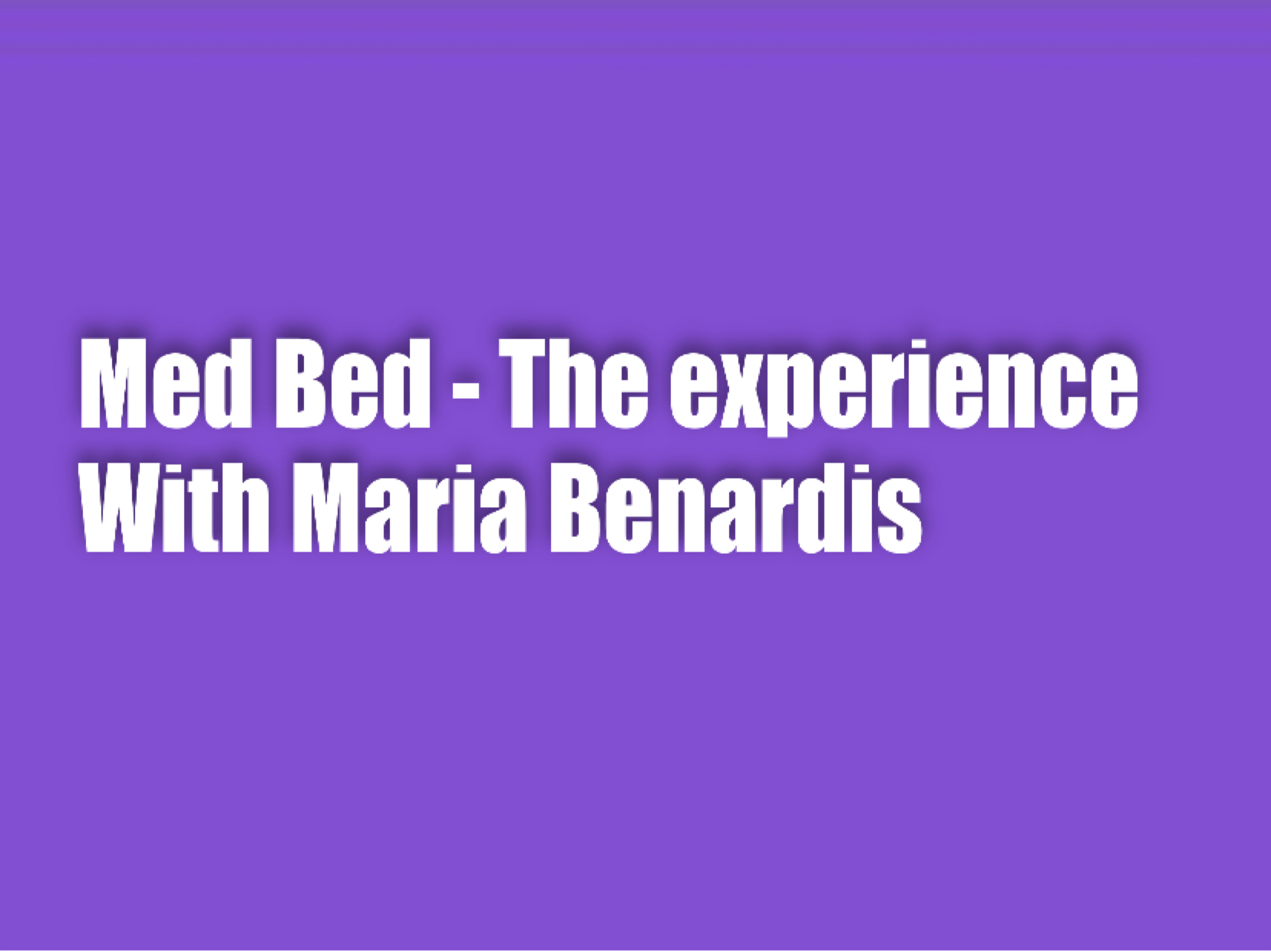 Med Bed The experience! Greekalicious
