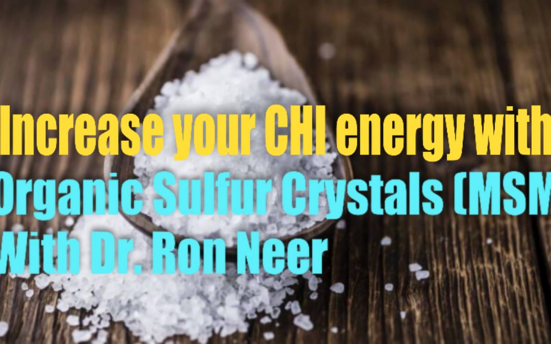 Increase your CHI energy with the Gold Standard Organic Sulfur (MSM)