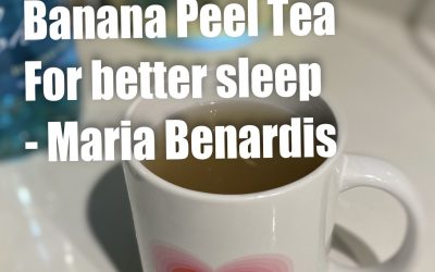 How to make Banana Peel Tea for Better Sleep – Maria Benardis