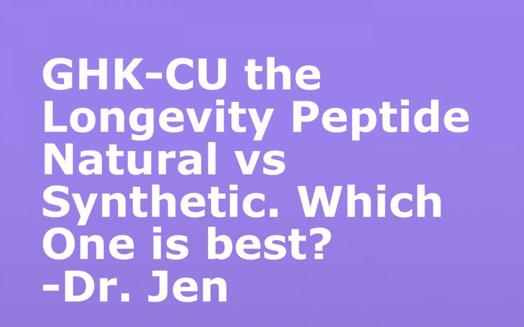 GHK-CU the Longevity Peptide – Dr Jen